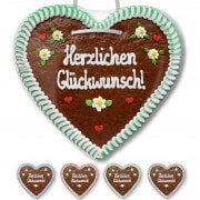 Herzlichen Glückwunsch - Gingerbread Heart XXL