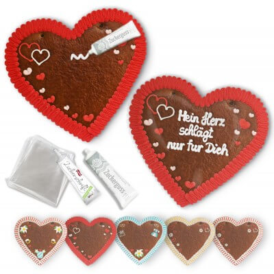 XXL Gingerbread heart 50cm Do-It-Yourself-Set