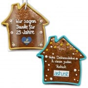 XXL Lebkuchen Knusperhaus flach, individuell 50cm