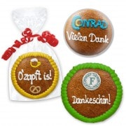 Lebkuchen Kreis 11cm - optional mit Logo