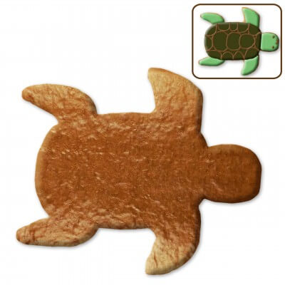 Gingerbread turtle blank, 12cm