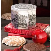Silberdose - gefüllt mit Elisen-Lebkuchen
