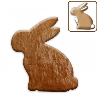 Easter cookies blank sitting rabbit, about 12 cm
