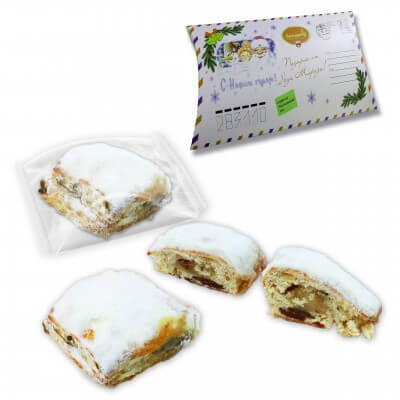 Mini Stollen single packed in printable box, 25g