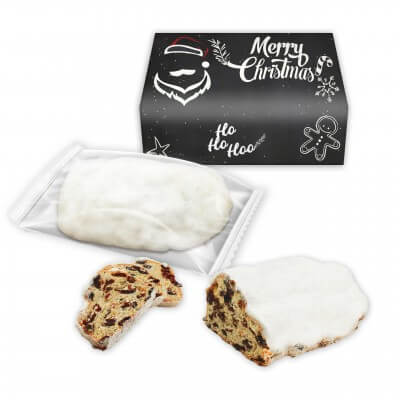 Stollen in individuell bedruckter Faltschachtel, 200g