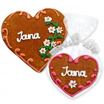 Gingerbread Heart Place Card Jana