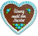 Uebung macht den Meister - Gingerbread Heart 23