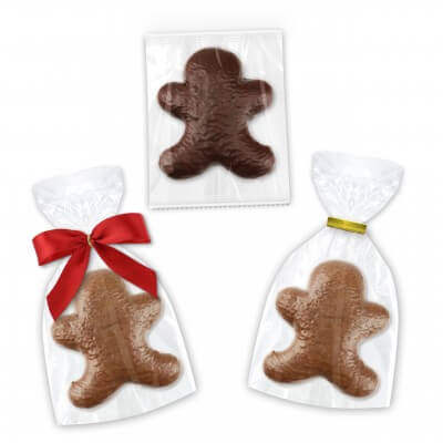 Wrapping selection of chocolate gingerbread men