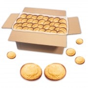 Coconut cookie with milk chocolate, loose goods - 2 kg