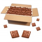 Wafer sheets with whole milk chocolate, loose goods - 3 kg