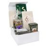 Gift box with magnetic closure filled with gingerbread