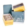 Christmas Gift Tin with Square Nuremberg Elisen Gingerbread Cookies