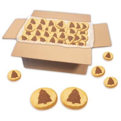 Fir tree Christmas cookies, loose goods - 2 kg