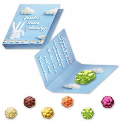 Chocolate spring flower - with promo folder