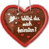 Willst du mich heiraten? - Gingerbread Heart XXL 50cm