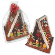 XL Gingerbread witch house with logo - extra large