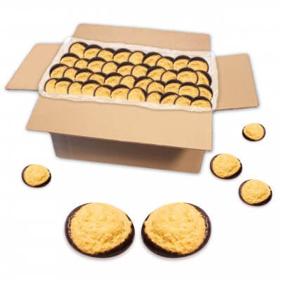 Chocolate shortbread biscuit with sprinkles, dark, loose goods - 2 kg