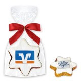 Premium cinammon star cookie incl. logo - single packed