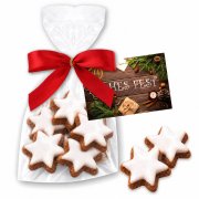 Cinnamon stars in bag, 50g with advertising card