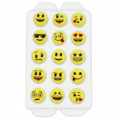 Candy decorations - Emojis, 15 pieces