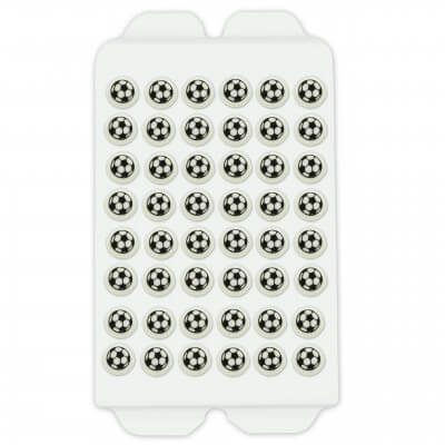 Candy decoration soccer balls, 48 pieces