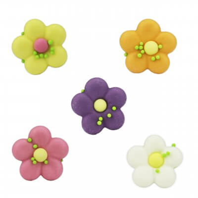 Candy decoration flowers colorful, 150 pieces