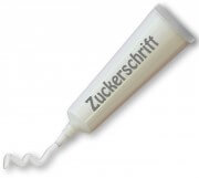 Zuckerschrift weiß in Tube Zucker Schrift weiß in Tube
