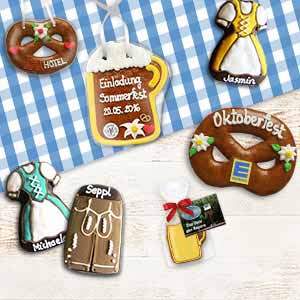 Lebkuchen in Motiven passend zum Oktoberfest