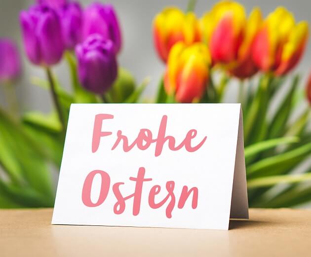 Tischkarte für Ostern