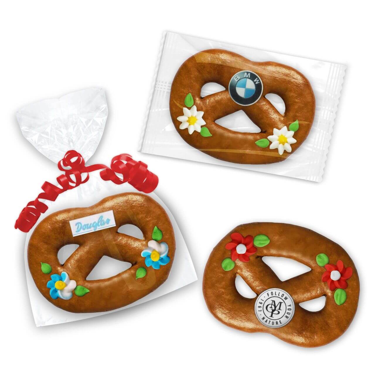 Packaging overview of the gingerbread pretzel