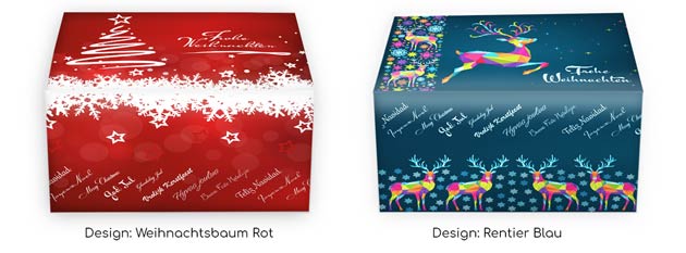 Weihnachts-Schachtel Auswahl