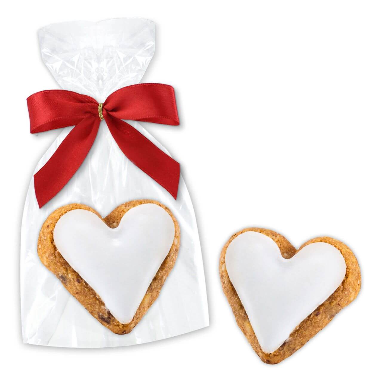 Cinammon-apple Heart Cookie single packed