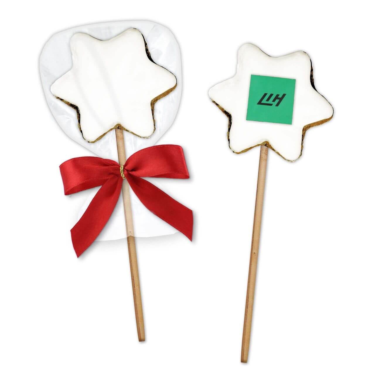 Cinnamon-Star Cake-Pop - on request with company logo